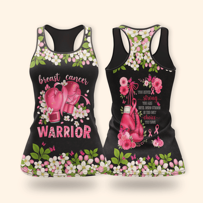 Personalized Floral Fight Like Warrior - Breast Cancer Awareness Shirt