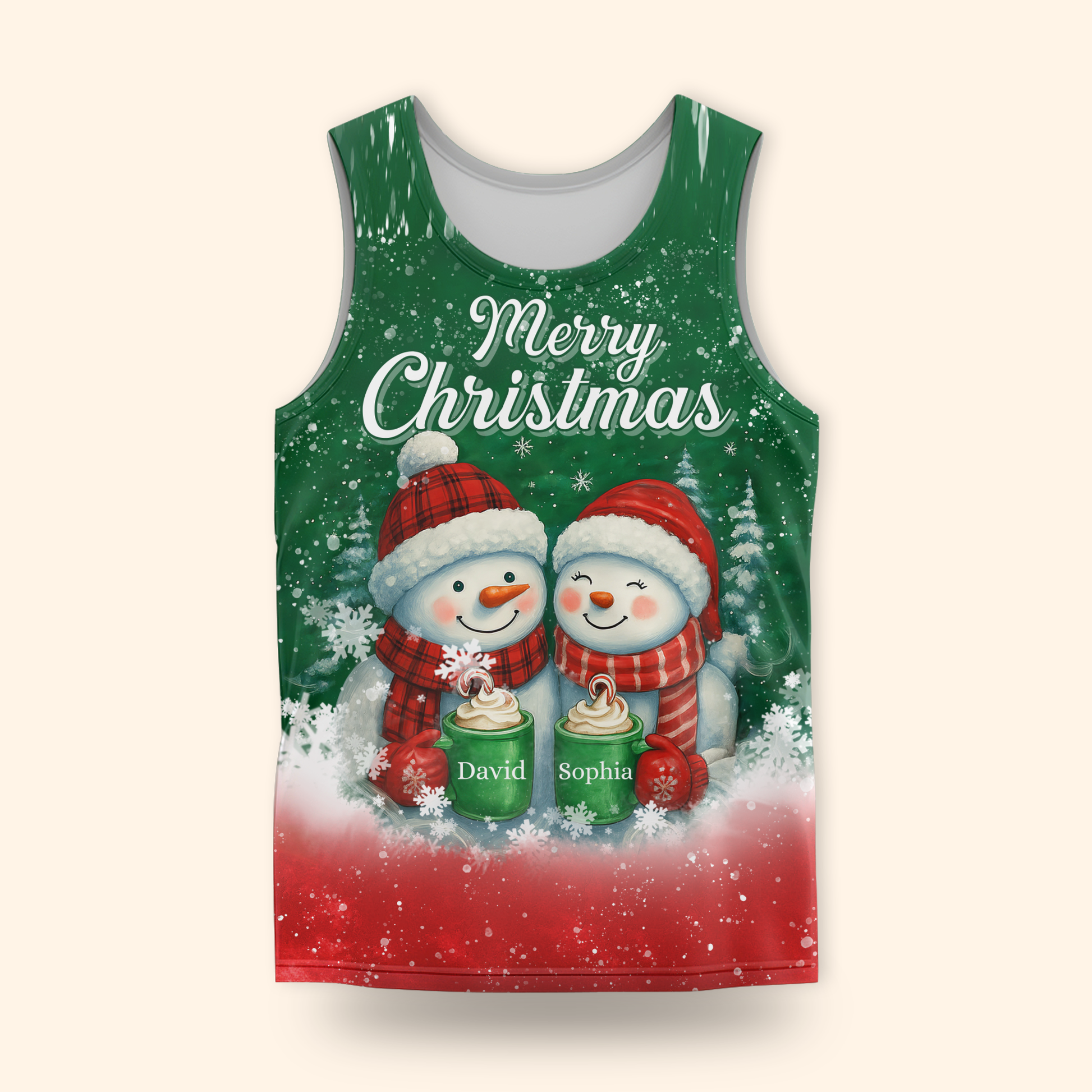 Personalized Snowman Couple Christmas Hoodie – Cute Merry Christmas Zip Up, Custom Name Gift, Custom Choo