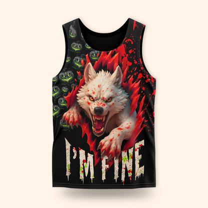 Halloween Terror Wolf shirt, Custom Choo