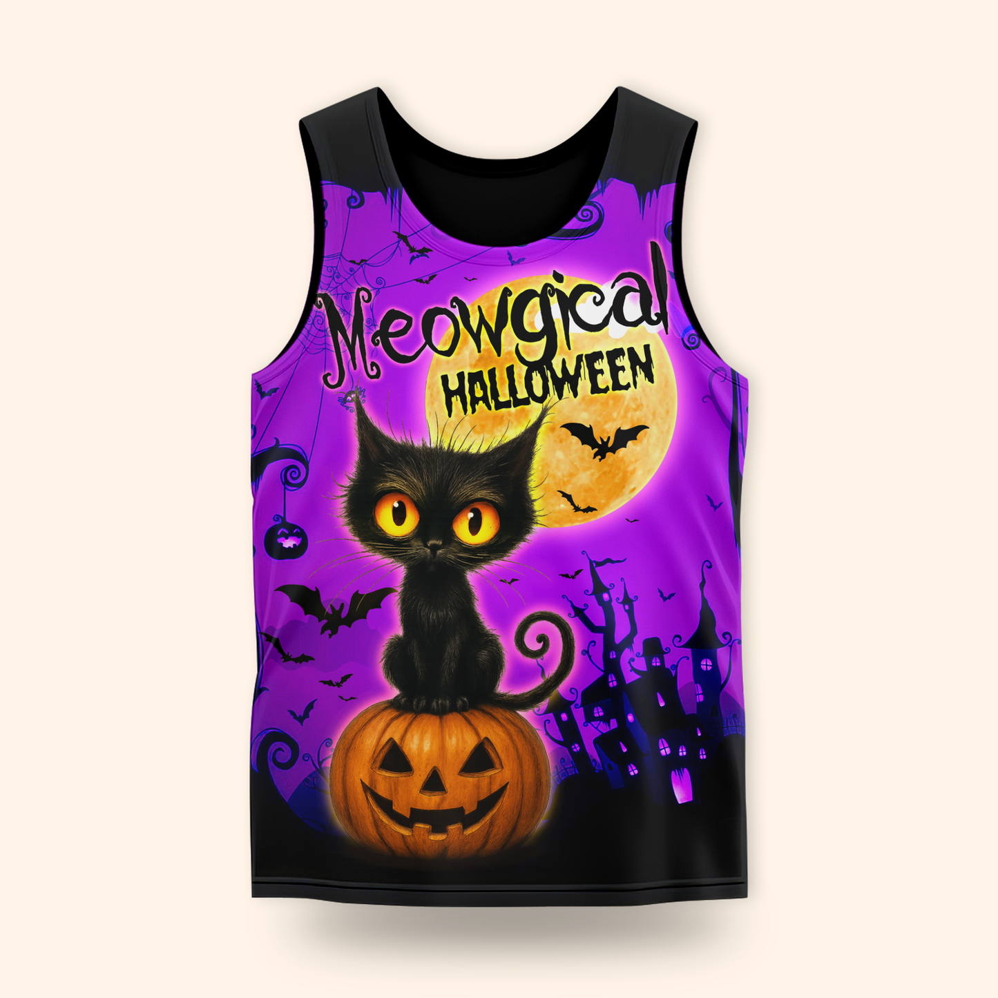 Personalized "Meowgical Halloween" Black Cat shirt