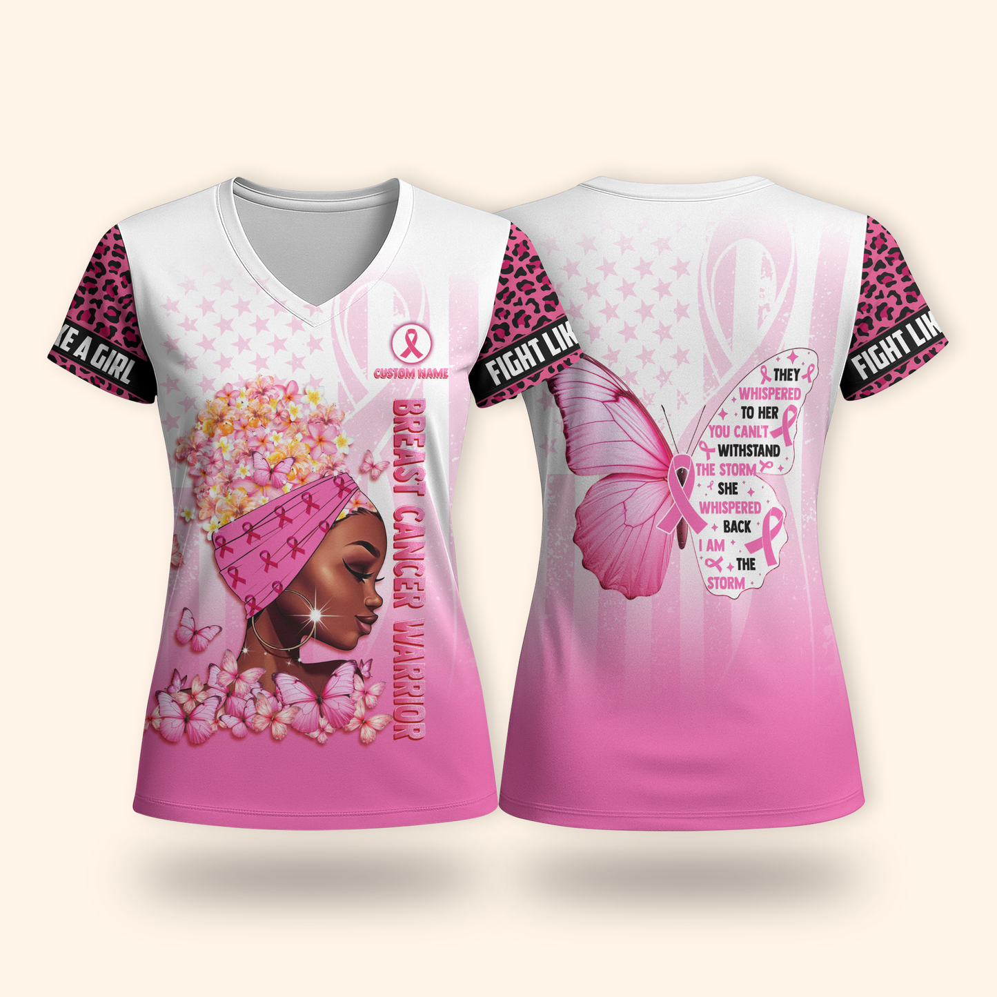 Breast Cancer Warrior Leopard - Survivor Breast Cancer Awareness Shirt