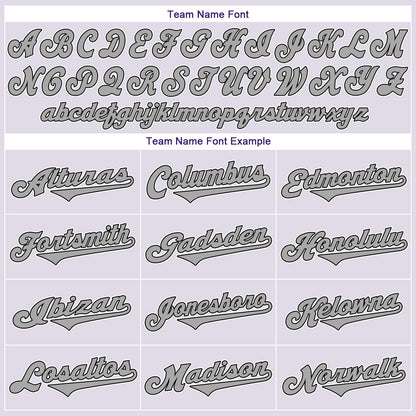 Custom White Purple Pinstripe Black-Gray Authentic Baseball Jersey