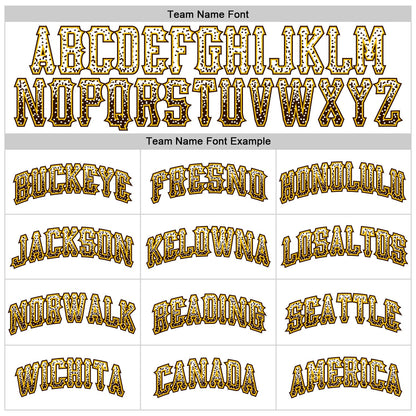 Custom White Brown-Gold Authentic Drift Fashion Baseball Jersey