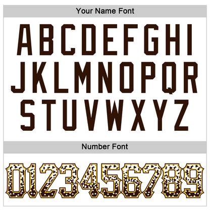 Custom White Brown-Gold Authentic Drift Fashion Baseball Jersey