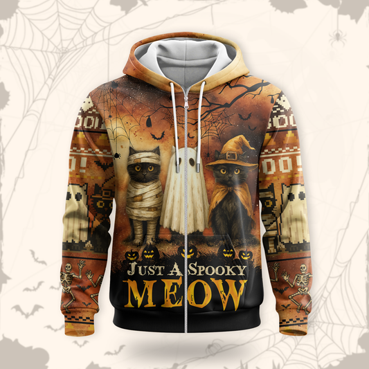 "Just a Spooky Meow" Cat Trio Shirt