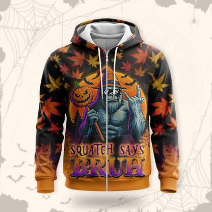 Bigfoot Witch Halloween Pumpkin shirt, Custom Choo